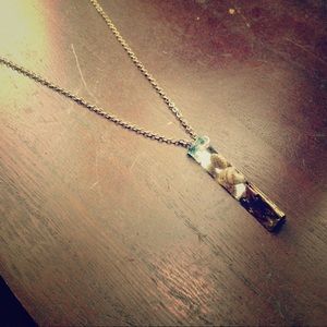 Handmade Sea Shell 🐚 triangle sphere necklace